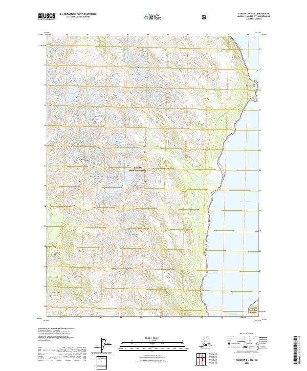 USGS Topographic Map – Yakutat D-4 SW