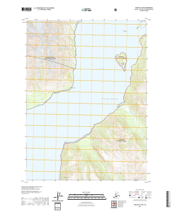 USGS Topographic Map – Yakutat D-5 NE