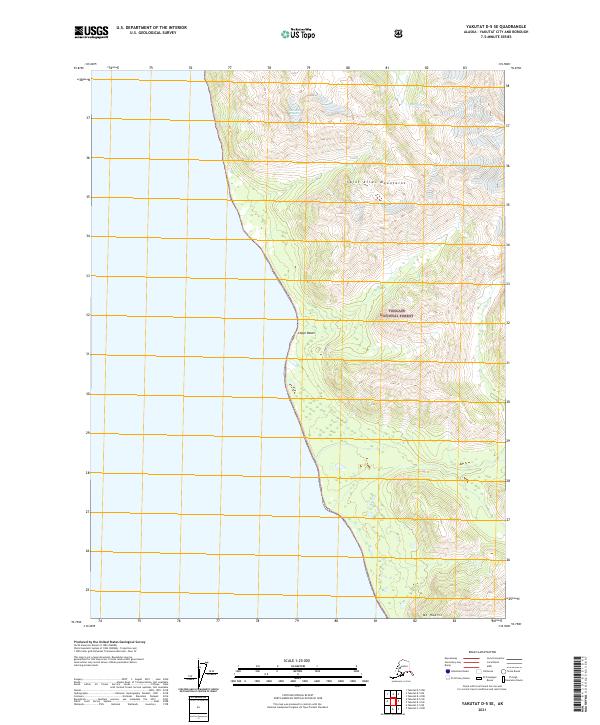 USGS Topographic Map – Yakutat D-5 SE