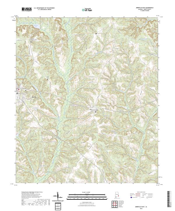 USGS Topographic Map – Abbeville East