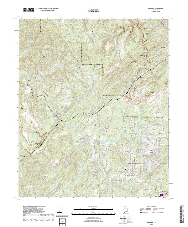 USGS Topographic Map – Abernant
