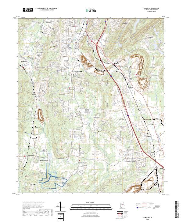 USGS Topographic Map – Alabaster