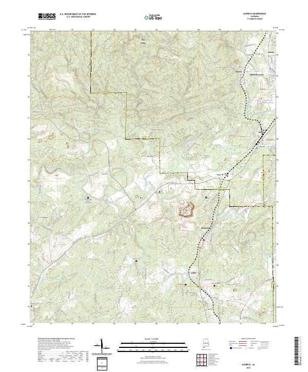 USGS Topographic Map – Aldrich