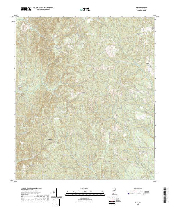 USGS Topographic Map – Alma