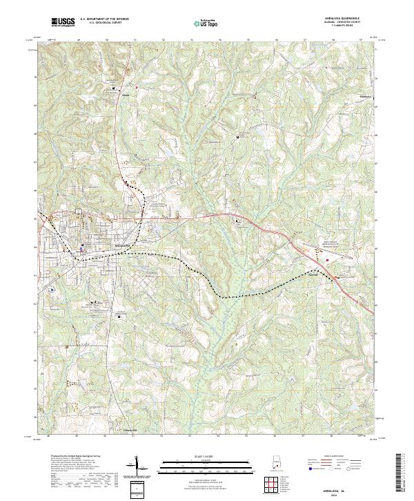 USGS Topographic Map – Andalusia