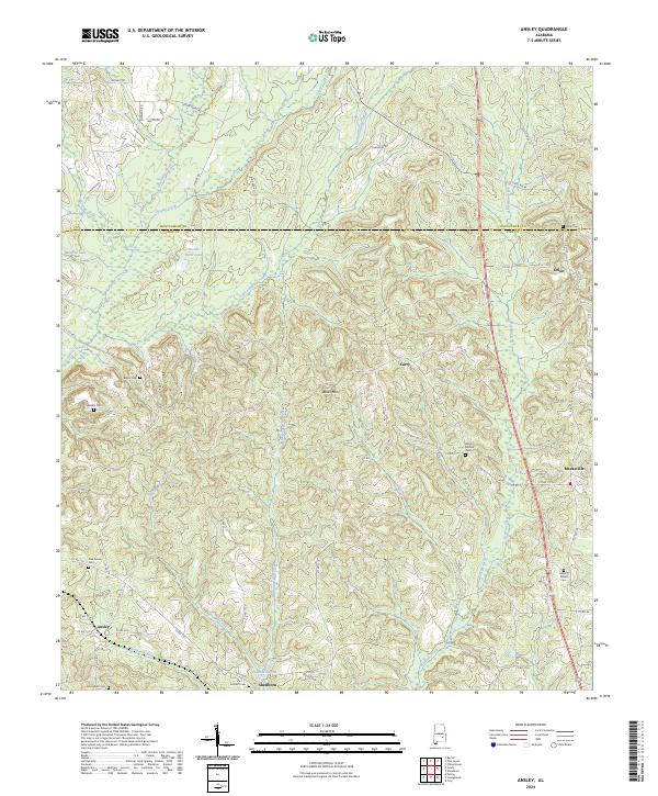 USGS Topographic Map – Ansley