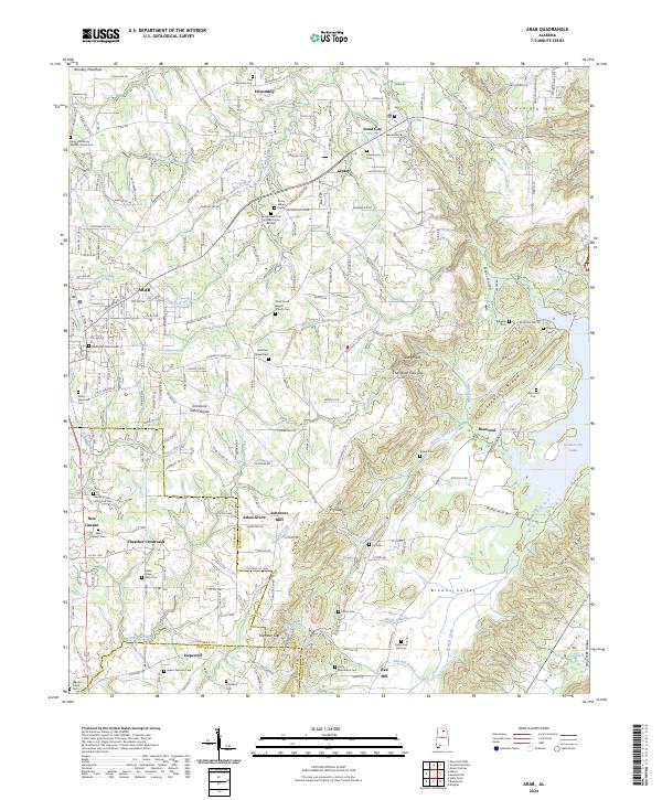 USGS Topographic Map – Arab