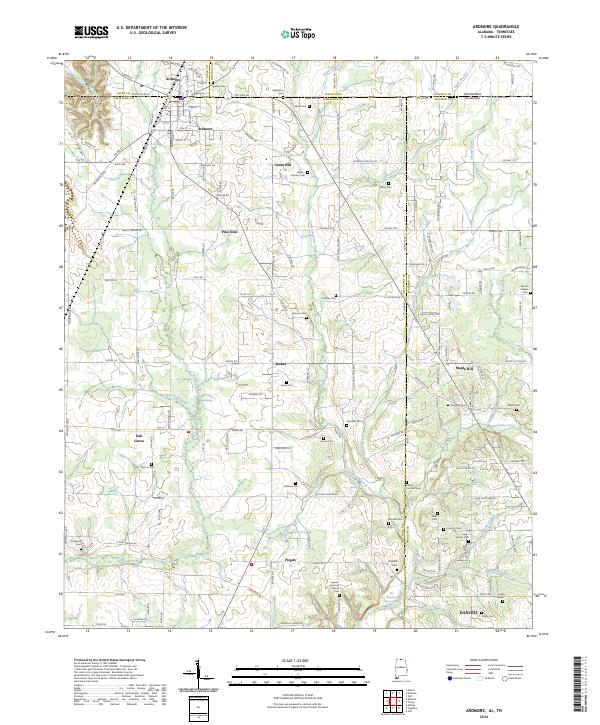 USGS Topographic Map – Ardmore