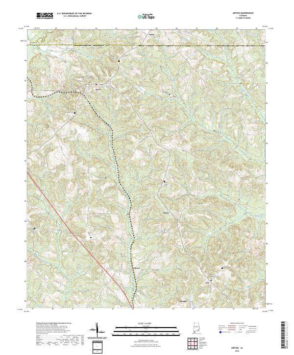 USGS Topographic Map – Ariton