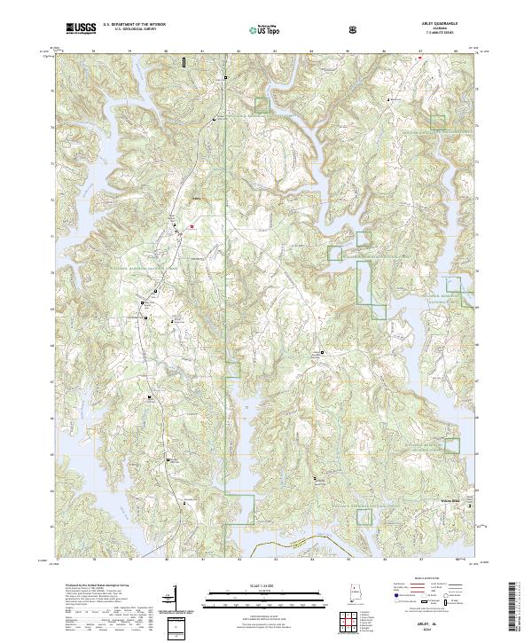 USGS Topographic Map – Arley