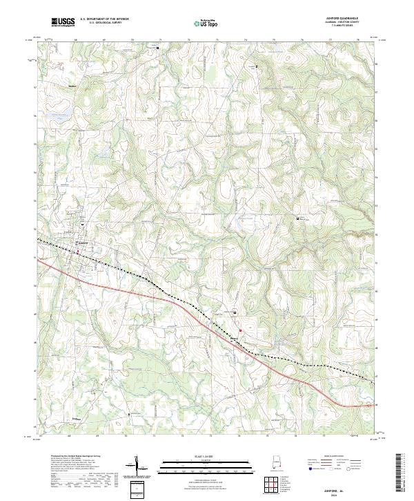 USGS Topographic Map – Ashford