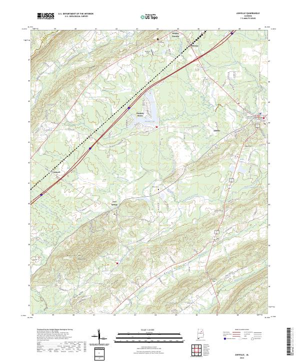 USGS Topographic Map – Ashville