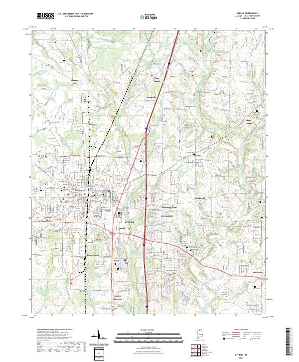 USGS Topographic Map – Athens