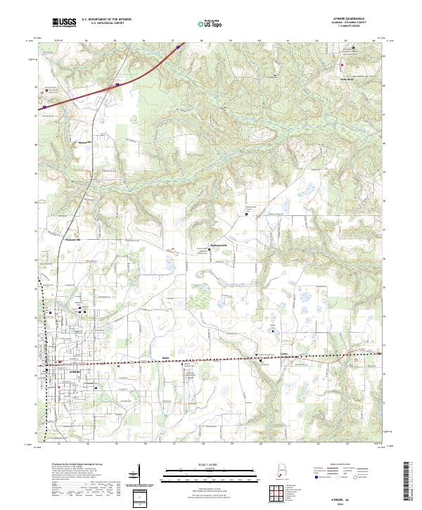 USGS Topographic Map – Atmore