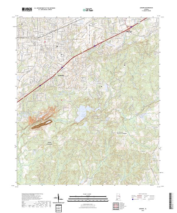 USGS Topographic Map – Auburn