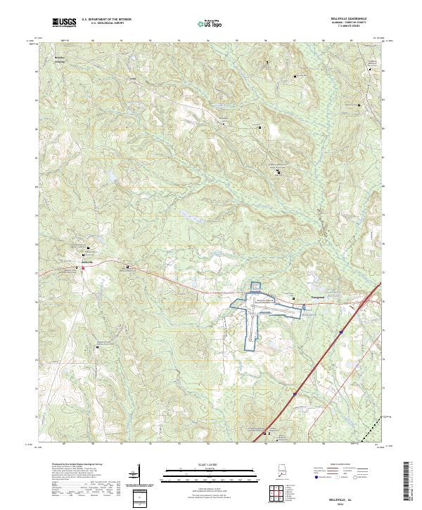 USGS Topographic Map – Belleville
