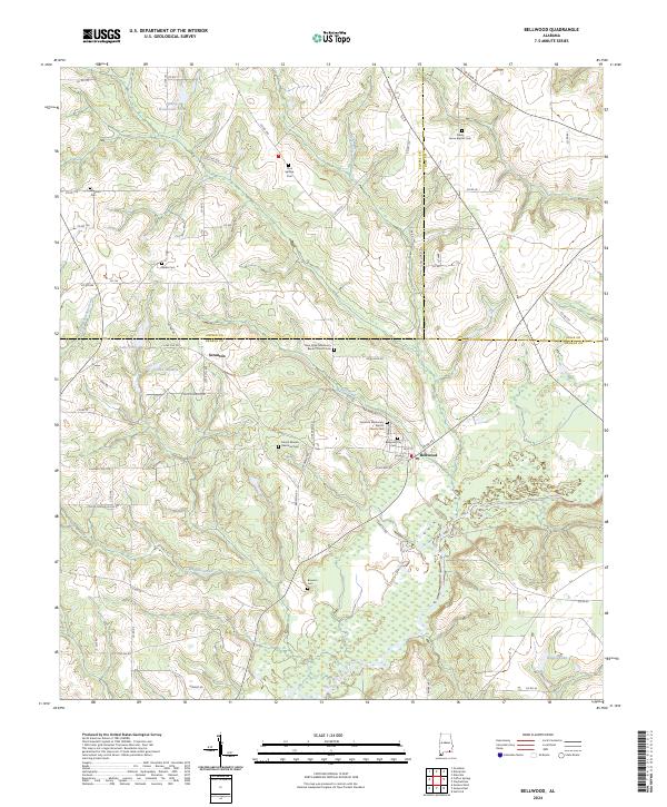 USGS Topographic Map – Bellwood