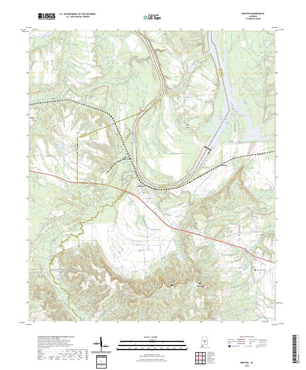 USGS Topographic Map – Benton