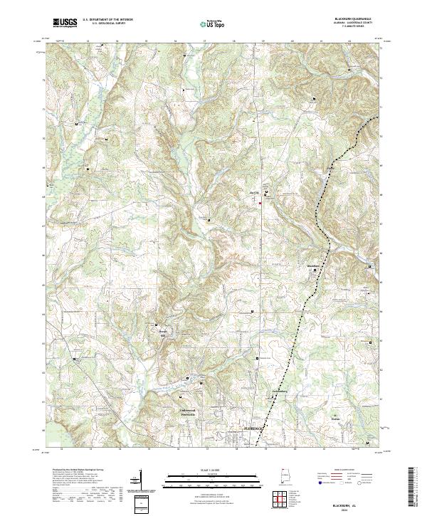 USGS Topographic Map – Blackburn