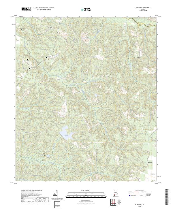 USGS Topographic Map – Blacksher