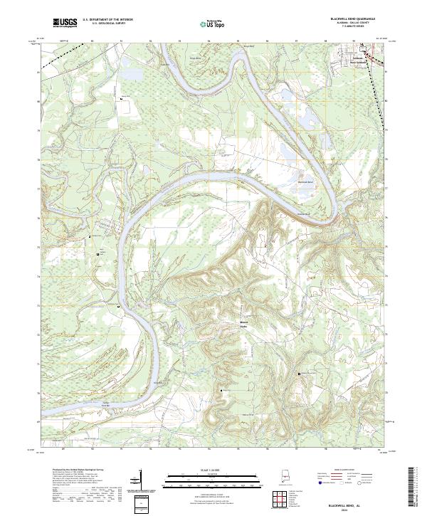 USGS Topographic Map – Blackwell Bend