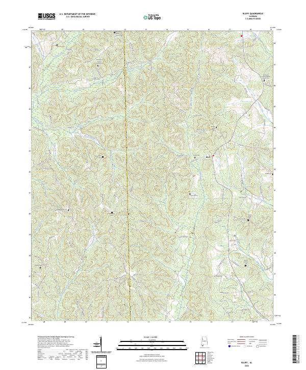 USGS Topographic Map – Bluff