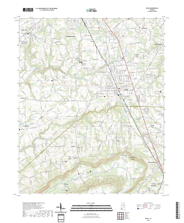 USGS Topographic Map – Boaz