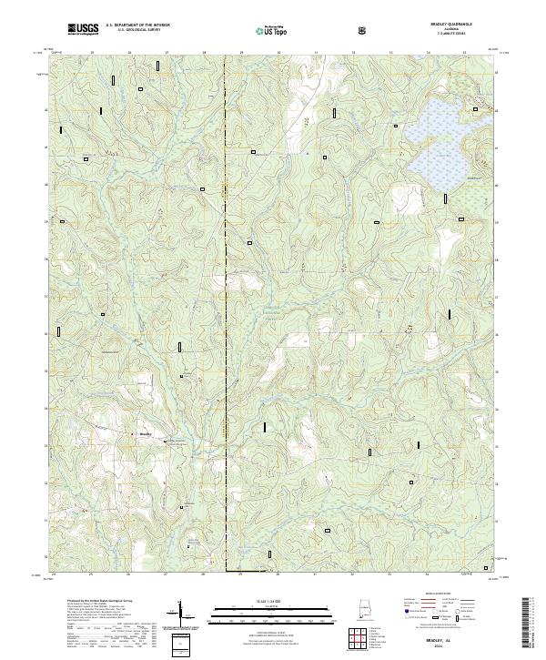 USGS Topographic Map – Bradley