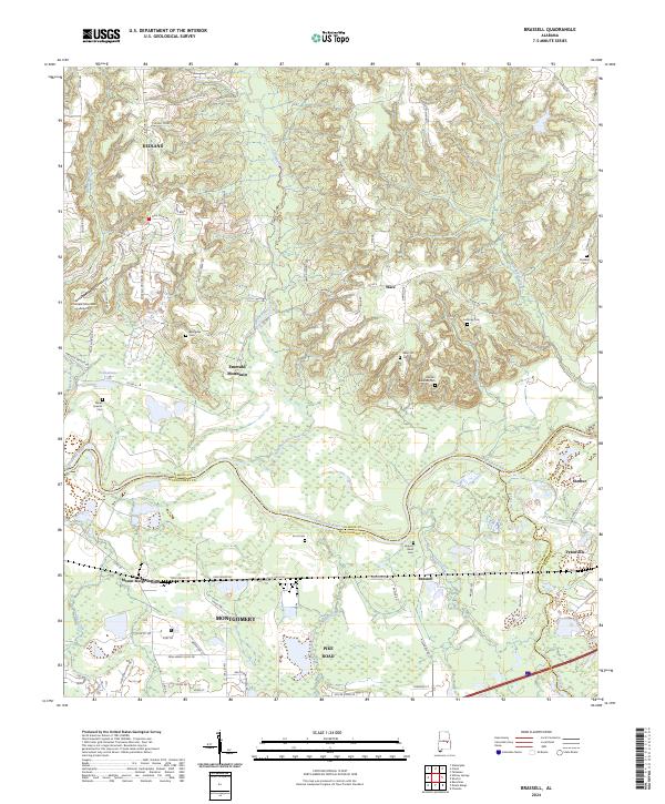 USGS Topographic Map – Brassell
