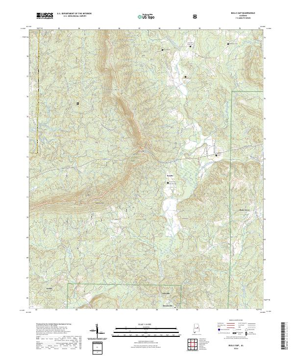 USGS Topographic Map – Bulls Gap