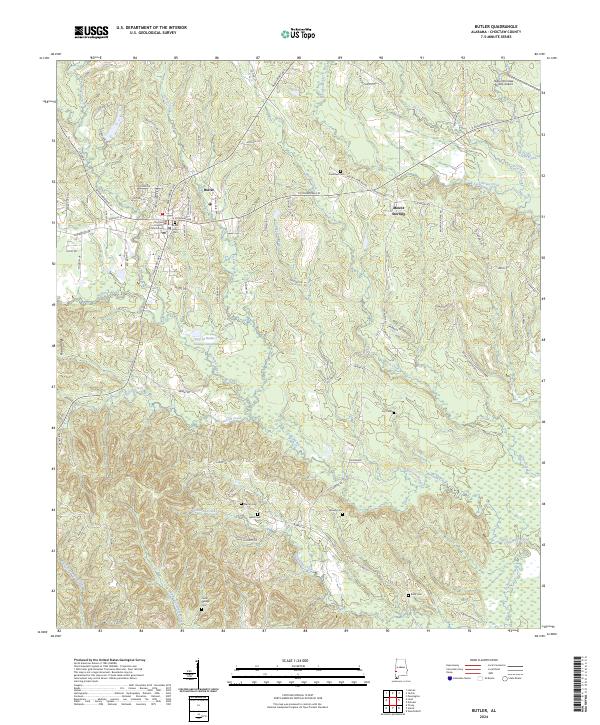 USGS Topographic Map – Butler
