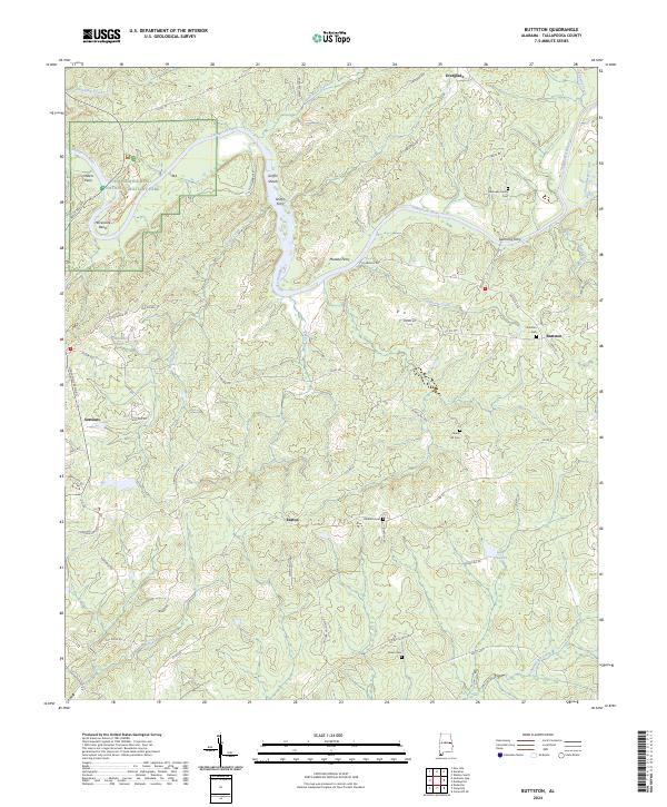 USGS Topographic Map – Buttston
