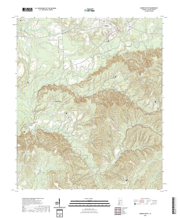 USGS Topographic Map – Camden South