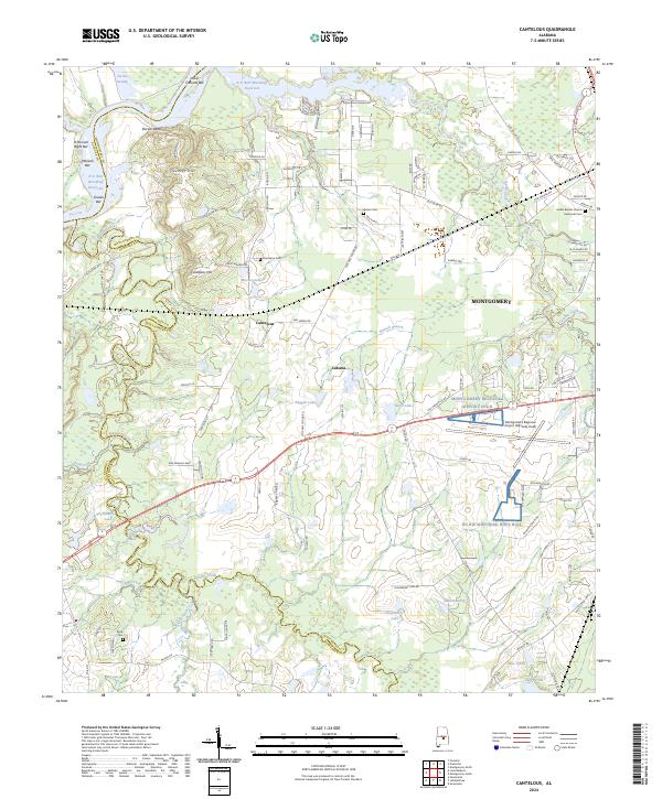 USGS Topographic Map – Cantelous