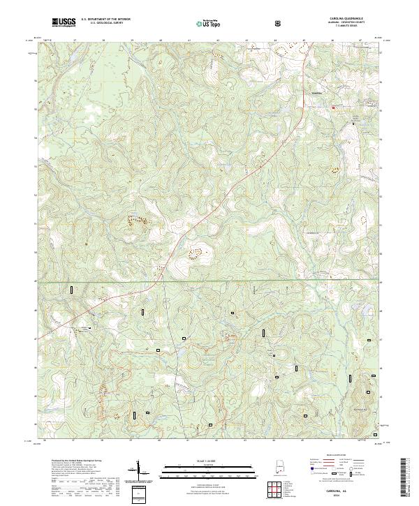 USGS Topographic Map – Carolina
