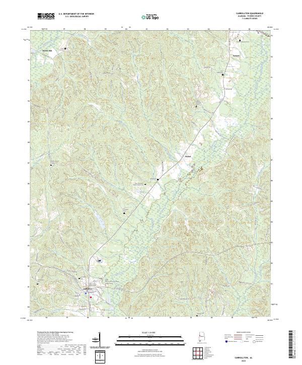 USGS Topographic Map – Carrollton
