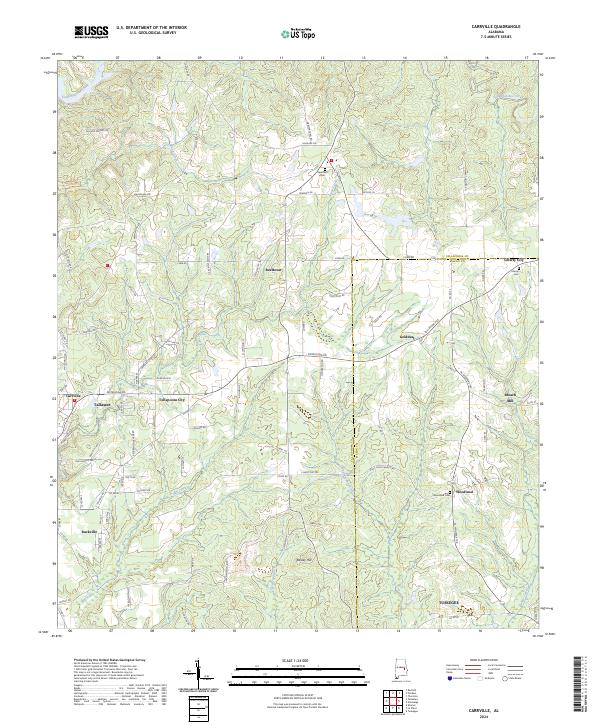 USGS Topographic Map – Carrville