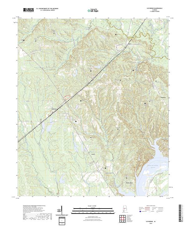 USGS Topographic Map – Catherine