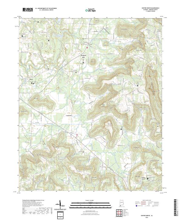 USGS Topographic Map – Center Grove