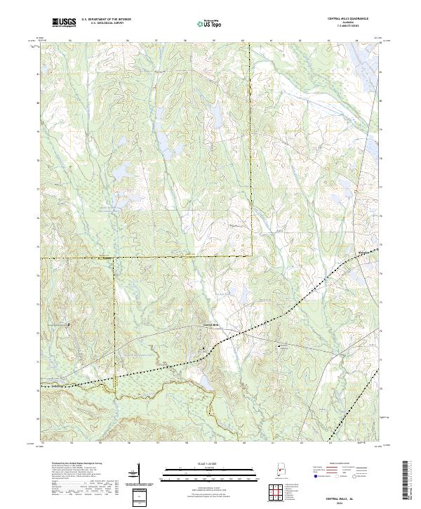 USGS Topographic Map – Central Mills