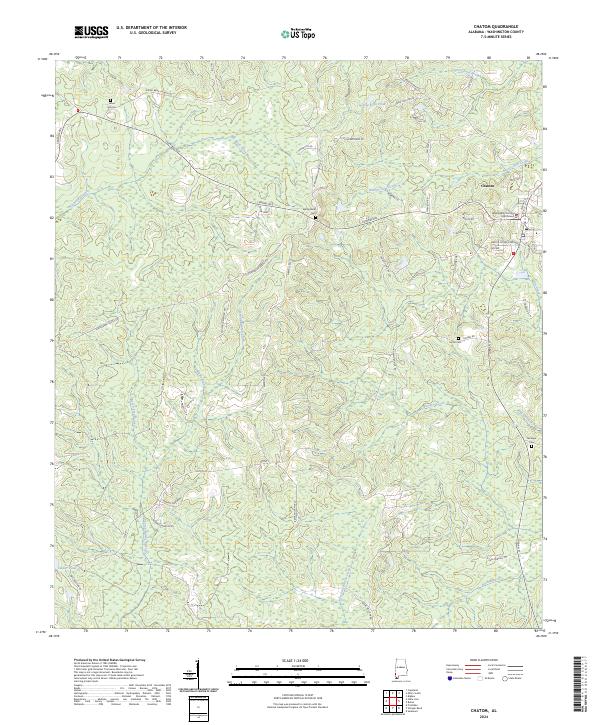 USGS Topographic Map – Chatom