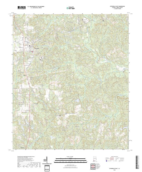 USGS Topographic Map – Citronelle East