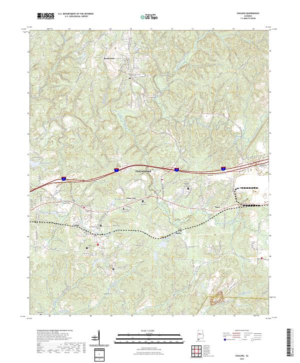 USGS Topographic Map – Coaling