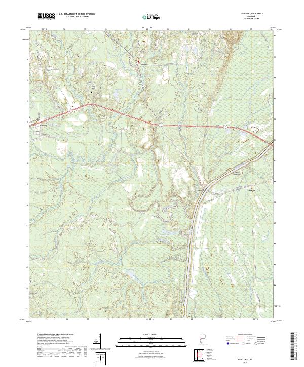 USGS Topographic Map – Coatopa