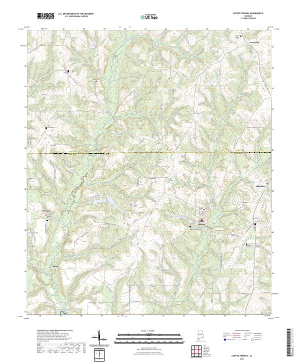 USGS Topographic Map – Coffee Springs