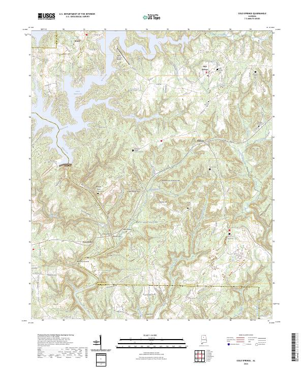 USGS Topographic Map – Cold Springs