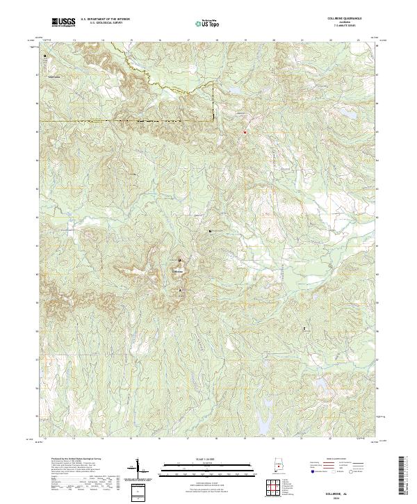 USGS Topographic Map – Collirene