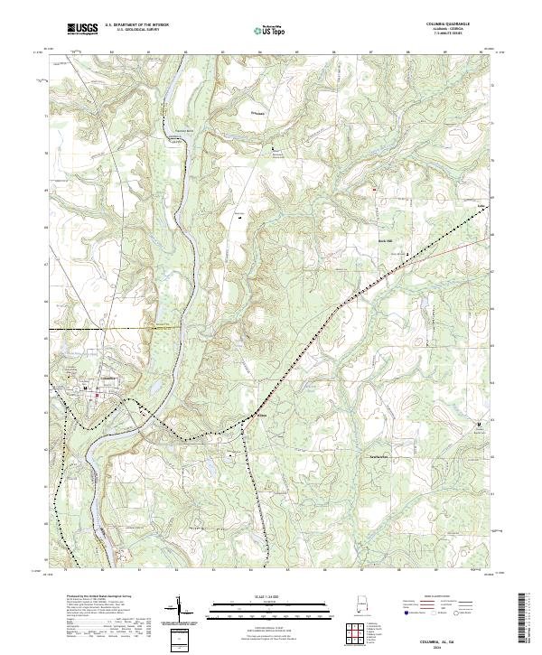USGS Topographic Map – Columbia