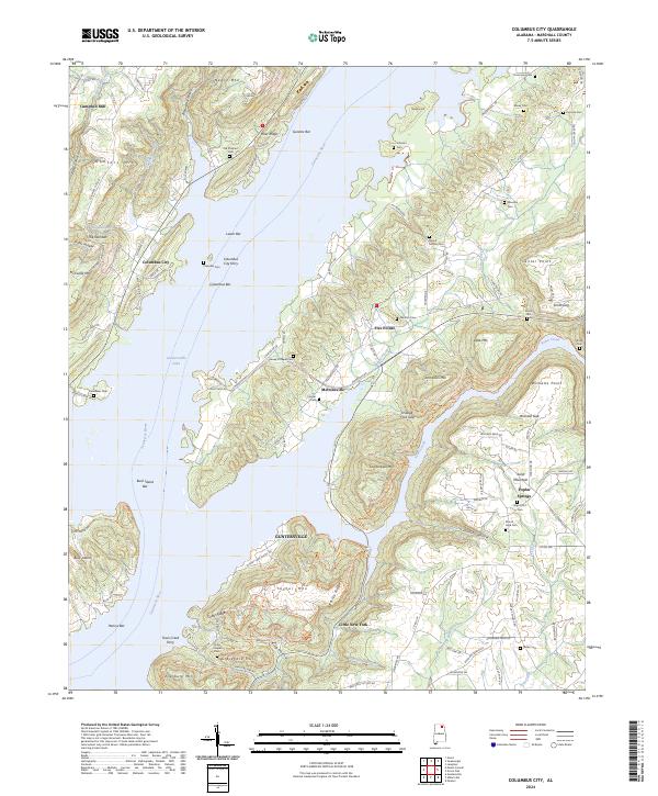 USGS Topographic Map – Columbus City
