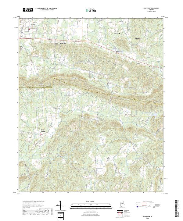 USGS Topographic Map – Colvin Gap